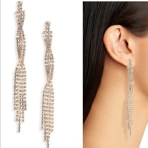 Jules Smith Sparkle Twist Earrings New